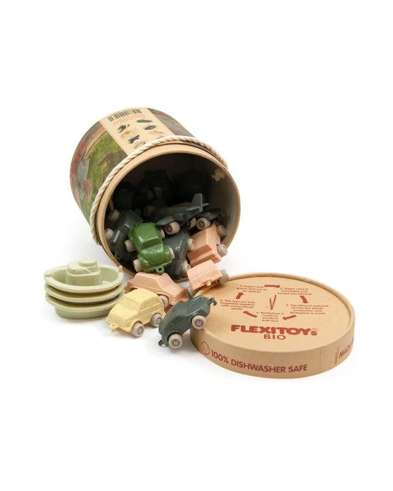 Juego vikingtoys coches 25 piezas eco-bio