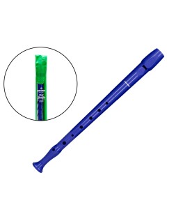 Flauta hohner 9508 color azul funda verde y transparente