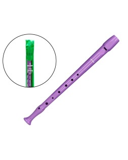Flauta hohner 9508 color lavanda funda verde y transparente