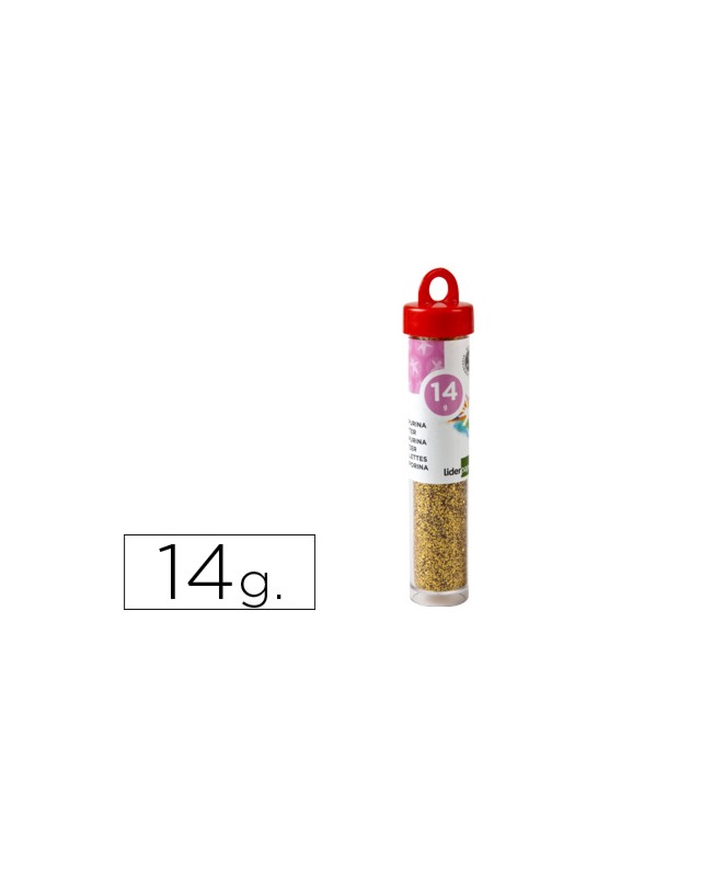 Purpurina liderpapel fantasia color oro bote de 14 gr