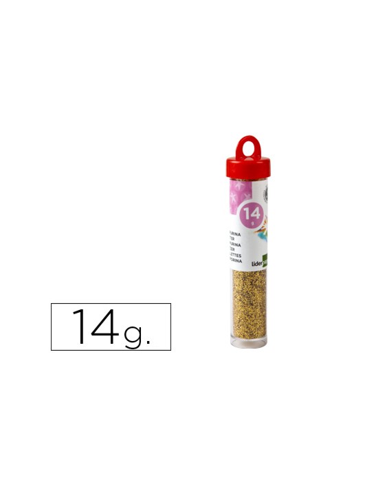 Purpurina liderpapel fantasia color oro bote de 14 gr