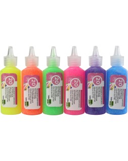 Purpurina pegamento liderpapel fantasia colores metalicos pasteles bote de 20 gr