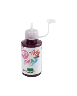 Purpurina pegamento liderpapel fantasia colores metalicos surtidos bote de 60 gr
