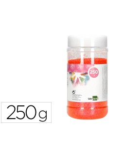 Purpurina liderpapel fantasia color metalico naranja pastel bote de 250 gr