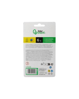 Purpurina liderpapel biodegradable fantasia bote 6 gr colores metalicos surtidos blister de 6 unidades