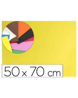 Goma eva liderpapel 50x70cm 60g/m2 espesor 1.5mm amarillo