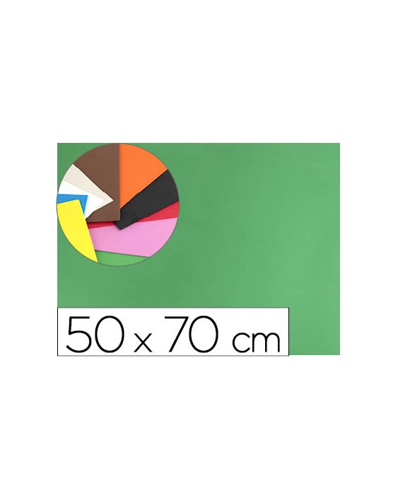 Goma eva liderpapel 50x70cm 60g/m2 espesor 1.5mm verde
