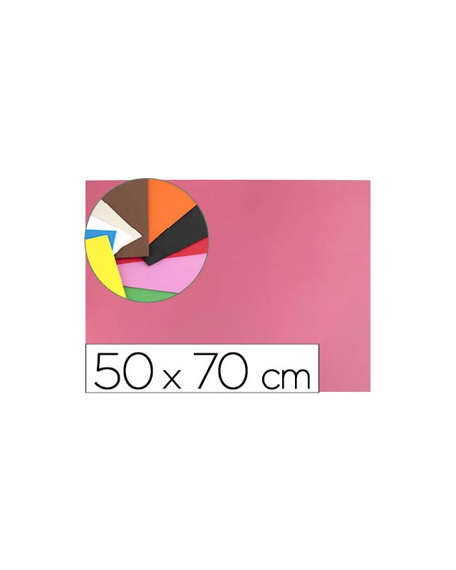 Goma eva liderpapel 50x70cm 60g/m2 espesor 1.5mm rosa