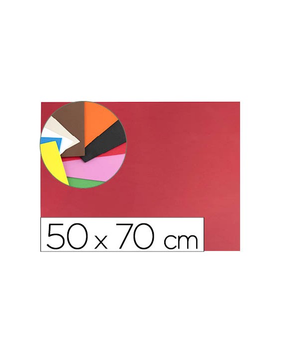 Goma eva liderpapel 50x70cm 60g/m2 espesor 1.5mm rojo