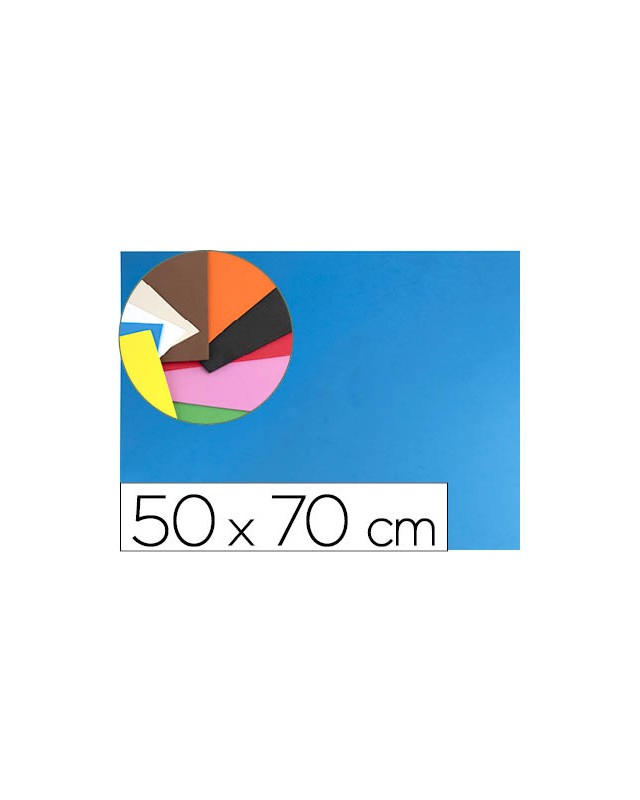 Goma eva liderpapel 50x70cm 60g/m2 espesor 1.5mm azul