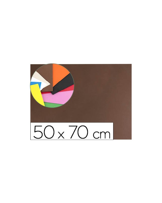 Goma eva liderpapel 50x70cm 60g/m2 espesor 1.5mm marron