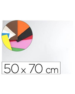 Goma eva liderpapel 50x70cm 60g/m2 espesor 1.5mm blanco