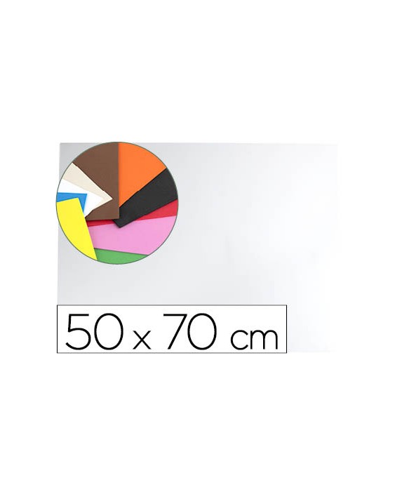 Goma eva liderpapel 50x70cm 60g/m2 espesor 1.5mm blanco