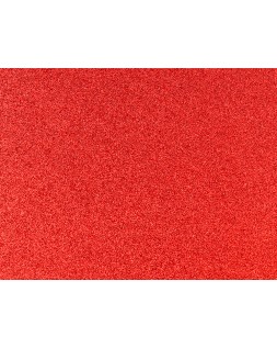 Goma eva con purpurina biodegradable liderpapel 50x70cm 60g/m2 espesor 2 mm rojo