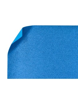 Goma eva con purpurina biodegradable liderpapel 50x70cm 60g/m2 espesor 2 mm azul oscuro