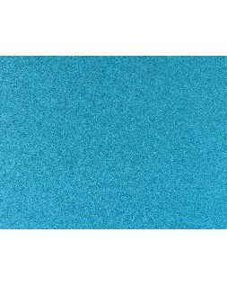 Goma eva con purpurina biodegradable liderpapel 50x70cm 60g/m2 espesor 2 mm azul claro
