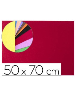 Goma eva liderpapel 50x70cm 60g/m2 espesor 2mm textura toalla rojo