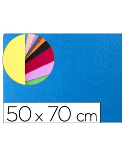 Goma eva liderpapel 50x70cm 60g/m2 espesor 2mm textura toalla azul