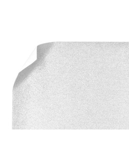 Goma eva con purpurina biodegradable liderpapel 50x70cm 60g/m2 espesor 2 mm blanco