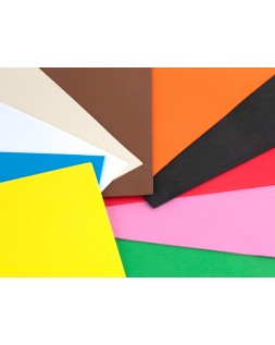 Goma eva liderpapel 50x70cm 60g/m2 espesor 1,5mm colores surtidos