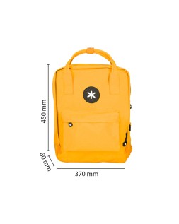 Mochila antartik 2 asas y bolsillos exteriores mostaza 300x115x390 mm