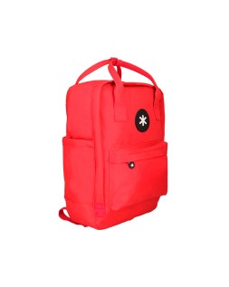 Mochila antartik 2 asas y bolsillos exteriores color rojo 300x115x390 mm