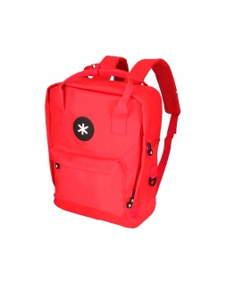 Mochila antartik 2 asas y bolsillos exteriores color rojo 300x115x390 mm