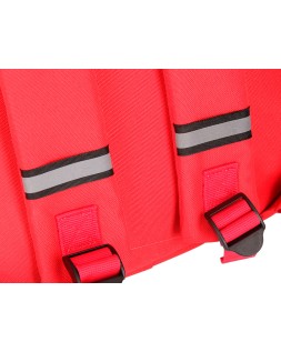Mochila antartik 2 asas y bolsillos exteriores color rojo 300x115x390 mm