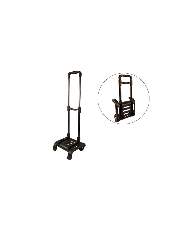 Carro portamochilas liderpapel plegable negro 860x280x260 mm