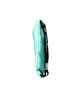 Mochila saco plano antartik bolsillo interior con cremallera color verde menta 350x400 mm