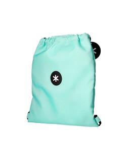 Mochila saco plano antartik bolsillo interior con cremallera color verde menta 350x400 mm