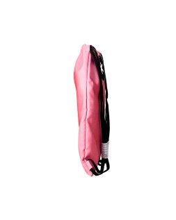Mochila saco plano antartik bolsillo interior con cremallera color coral 350x400 mm