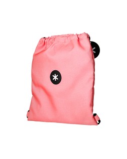 Mochila saco plano antartik bolsillo interior con cremallera color coral 350x400 mm
