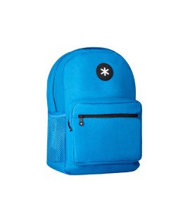 Mochila antartik con asa y bolsillo frontal con cremallera color azul 320x140x430 mm