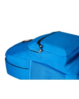 Mochila antartik con asa y bolsillo frontal con cremallera color azul 320x140x430 mm