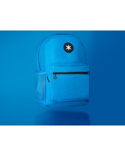 Mochila antartik con asa y bolsillo frontal con cremallera color azul 320x140x430 mm