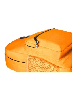 Mochila antartik con asa y bolsillo frontal con cremallera color mostaza 320x140x430 mm