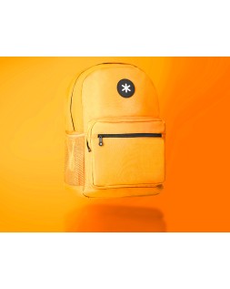 Mochila antartik con asa y bolsillo frontal con cremallera color mostaza 320x140x430 mm