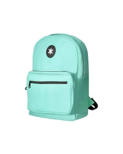 Mochila antartik con asa y bolsillo frontal con cremallera color verde menta 320x140x430 mm