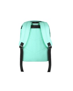 Mochila antartik con asa y bolsillo frontal con cremallera color verde menta 320x140x430 mm