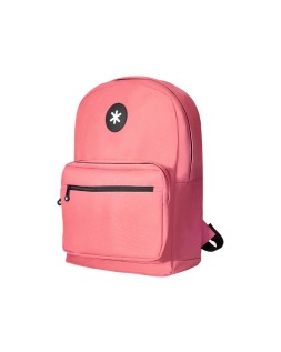 Mochila antartik con asa y bolsillo frontal con cremallera color coral 320x140x430 mm