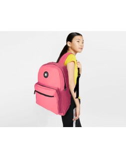 Mochila antartik con asa y bolsillo frontal con cremallera color coral 320x140x430 mm