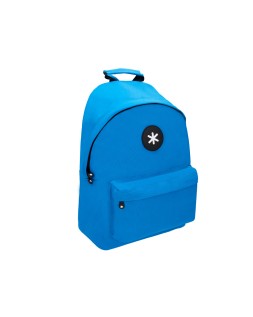 Mochila antartik con asa y bolsillos con cremallera color azul 310x160x410 mm