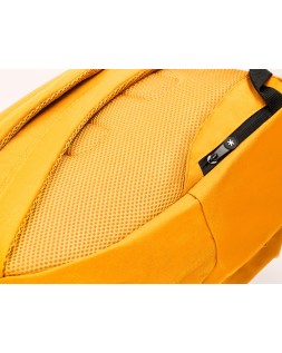 Mochila antartik con asa y bolsillos con cremallera color mostaza 310x160x410 mm