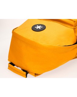 Mochila antartik con asa y bolsillos con cremallera color mostaza 310x160x410 mm