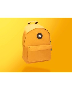 Mochila antartik con asa y bolsillos con cremallera color mostaza 310x160x410 mm