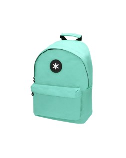 Mochila antartik con asa y bolsillos con cremallera color verde menta 310x160x410 mm