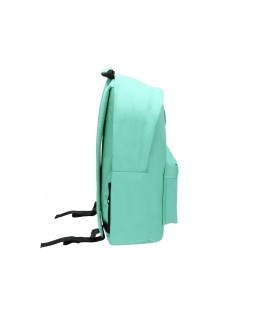 Mochila antartik con asa y bolsillos con cremallera color verde menta 310x160x410 mm