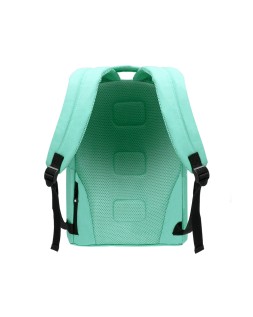 Mochila antartik con asa y bolsillos con cremallera color verde menta 310x160x410 mm