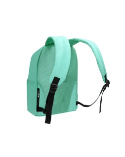Mochila antartik con asa y bolsillos con cremallera color verde menta 310x160x410 mm
